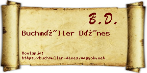Buchmüller Dénes névjegykártya